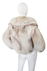 1960s Silver Fox Fur & Leather Galanos Jacket