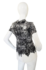 Recent Painted Silk Prada Top