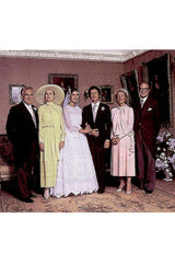 Spring 1978 Unlabeled Christian Dior Haute Couture Silk Dress w Floral Belt