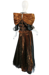 A/W 1981 Zandra Rhodes "Elizabethan Collection" Lame Gown