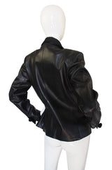 1980s Yves Saint Laurent Leather Le Smoking