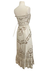 Spring 2012 Valentino Prettiest Strapless Cotton Lace Dress