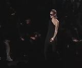 Fall 2009 Gucci by Frida Giannini Black One Shoulder Jersey & Leather Ad Campaign Dress