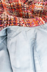 Early 1960s Christian Dior Pink & Coral Textured Weave Boucle Swing Coat