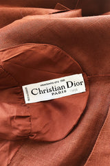 Spring 1981 Christian Dior by Marc Bohan Haute Couture Ochre Linen Jacket