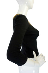 1950s Lanvin Attributed Beaded Top