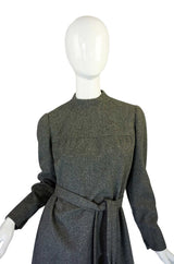 1960s Pom Pom Tassle Dior Wool Dress