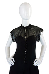 1970s Ossie Clark Radley Crepe Dress