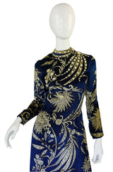 1960s Pearl Detailed George Halley Gown