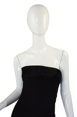1980s Valentino Pleated Back Silk Gown