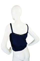 1960s Rare Sequin Courreges Halter Top