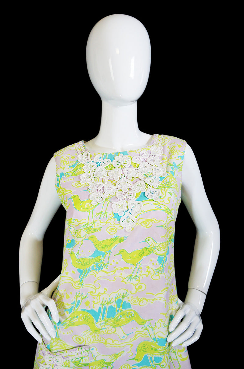 1960s Lilli Pulitzer Pocket Detail Dress