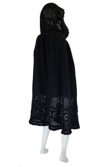 Rare 1960s Sybil Connolly Crochet Cape