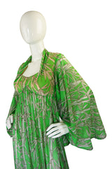 1970s Robert Morton Bamboo Maxi Dress