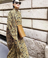 Iconic Pre-Fall 2018 Celine by Pheobe Philo Snake Print 'Boa" Jersey Dress