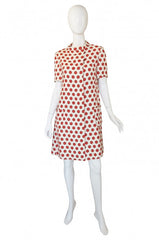 1960s Linen Dot Coat or Dress