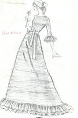 1960s Sybil Connolly Couture 'Non Chalance' Pink Pleated Linen Dress