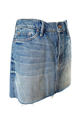 Spring 2015 Mother Denim Distressed Edge Micro Mini Skirt
