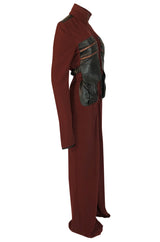 c.2002 Jean Paul Gaultier Leather Detailed Avant Garde Jumpsuit