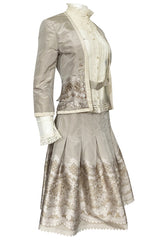 Spring 2005 Alexander McQueen 'It's Only a Game' Runway Skirt & Jacket Set