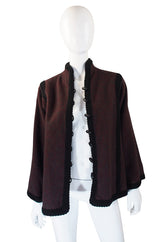 1970s YSL Russian Wool Braid Jacket