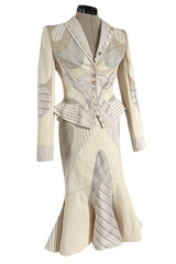 Highly Documented Spring 2004 Alexander McQueen 'Deliverance' Look 55 Patchwork Suit