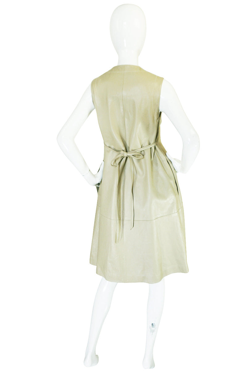 1960s Rare Bonnie Cashin Chic Leather Dress or Vest