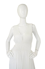 1970s White John Kloss Goddess Gown
