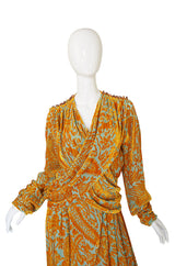 1980s Krizia Cut Silk Velvet Pant & Top Set