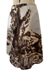 Scenic Print Fall 2004 Prada Runway & Ad Campaign Skirt w Gathered Bottom