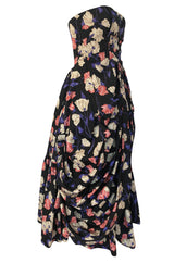 Iconic Resort 2008 Prada Runway & Ad Campaign Silk Floral Couture Dress