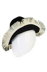 1970s Fringed Yves Saint Laurent Hat