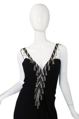 1970s Beaded Bob Mackie Silk Jersey Gown