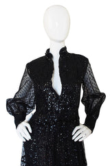 1960s Oscar De La Renta Sequin Jumpsuit
