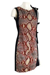 Spring 2009 Prada Runway Snakeskin Print Open Side Dress