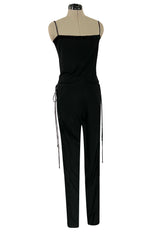 Fall 2009 Gucci by Frida Giannini Ad Campaign Black Jersey Draped Back Jumpsuit