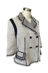 Recent Louis Vuitton Fringe Edging Detailed Wool 'Blanket' Jacket