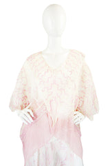 Rare 1974 Zandra Rhodes "Field of Lilies" Silk Set