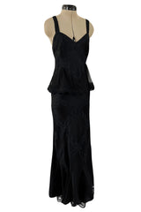 Gorgeous Spring 2005 Christian Dior by John Galliano Black Silk & Lace Dress