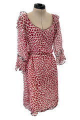 Light as Air Spring 2004 Yves Saint Laurent by Tom Ford Silk Chiffon Lip Dress