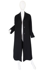1990s Calvin Klein Minimalist Wool Coat