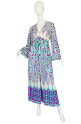 1960s Emilio Pucci for Formfit Nylon Caftan Dress