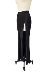 1990s Bias Cut Silk Satin Galliano Skirt