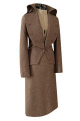 Spectacular Fall 2006 Alexander McQueen 'The Widows of Culloden' Collection Look 15 Skirt Suit