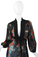 1970 Celia Birtwell Print Ossie Clark Dress