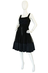 Rare c1955 Jean Patou Numbered Haute Couture Silk Dress