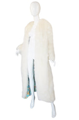 1973 Donald Brooks Ostrich Feather Maxi Coat