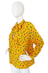 1979 Stars & Moons YSL Silk Shirt