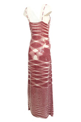 Resort 2013 Missoni Raspberry & White Fully Sequinned Knit Halter Slip Dress
