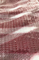 Resort 2013 Missoni Raspberry & White Fully Sequinned Knit Halter Slip Dress